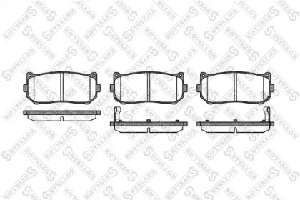 Комплект тормозных колодок STELLOX 660 002-SX